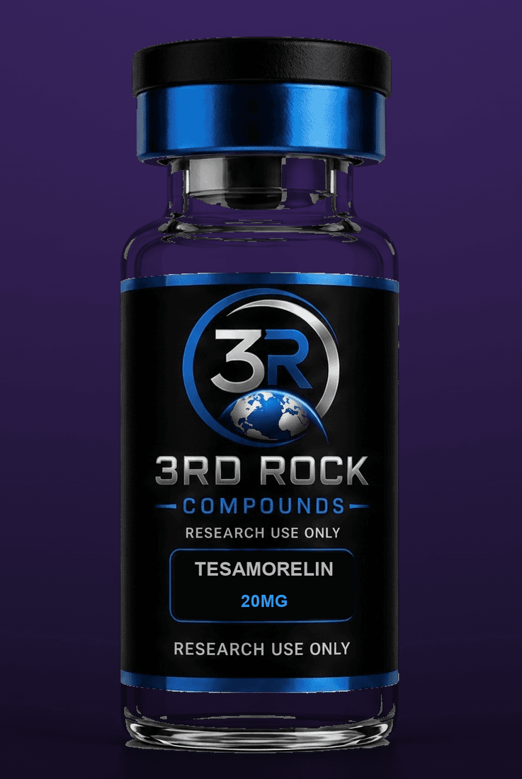 TESAMORELIN 20MG research vial, 3rd Rock Compounds